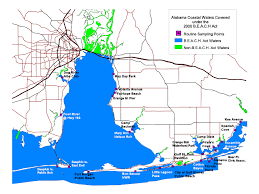 Map Of Alabama Coast Alabama Department Of Environmental Management