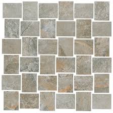 Romina Grey Porcelain Mosaic Wall and Floor Tile - The Tile Shop