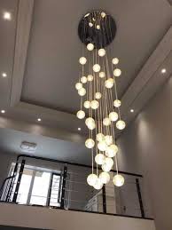 Kaufen In Stock Pendelleuchte Modern Kristall Galvanisiert Transparent Kugel Mit Gunstigste Pr Pendelleuchte Modern Lampen Treppenhaus Treppenhaus Beleuchtung