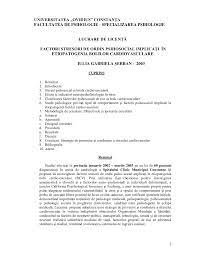 Noi recomandăm ca aceste lucrări să fie folosite ca un ghid pentru elaborarea lucrării tale de diplomă ca. Pdf Psihologie Factori Stresori De Ordin Psihosocial ImplicaÅ£i In Etiopatogenia Bolilor Cardiovasculare Lucrare De LicenÅ£Ä Facultatea De Psihologie Universitatea Ovidius ConstanÅ£a