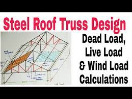 First, determine the maximum shear v, bending moment m and deflection y. Steel Roof Truss Dead Load Live Load Wind Load Calculations 2021 Youtube