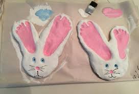Salzteig Ostern Kreative Bastelideen Osterhase Fussabdruck Osternest Basteln Basteln Mit Kleinkindern Ostern Basteln Ideen Ostern