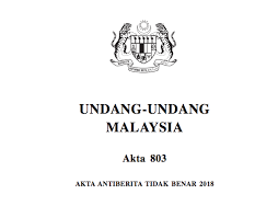 Akta berita palsu 2018 / akta berita palsu, perlu atau tidak? Download Akta Antiberita Tidak Benar 2018