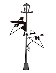 Black And White Spy Cartoon Robot Cosmonaut Mini Paintings Tattoo Flash Art Cartoon Styles