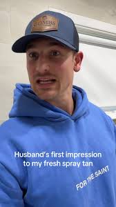 Husband Spray Tan Wife Blue