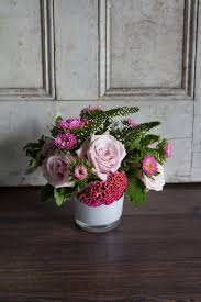 Pink Aster Blooms Blush Roses And Textured Celosia Petite Pink By Winston Flowers Fresh Flowers Arrangements Winston Flowers Flower Arrangements