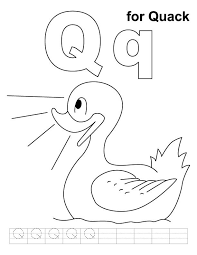 You can download printable coloring pages from this website for free, to help us do visit our sponsors to keep us running. Q For Quack Coloring Page With Handwriting Practice In 2021 Coloring Pages Color Worksheets Alphabet Coloring Pages