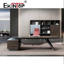 Wholesale Ekintop China Guangdong Goggle White Ceo Luxury Modern Design Executive Office Desk For Modern Office Design Luxury Office Design Office Table Design