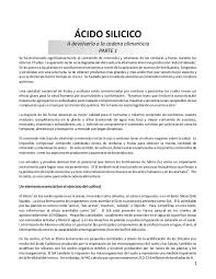 Es el nombre general para la familia de compuestos químicos formados por un silicio, y cierta cantidad de moléculas de hidrógeno y oxígeno. Pdf Acido Silicico A Devolverlo A La Cadena Alimenticia Alberto Retamales Academia Edu
