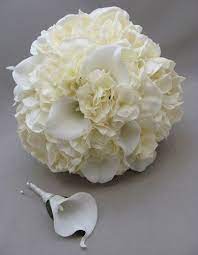 Songsfromthegarden On Artfire Com Calla Lily Bouquet Wedding Wedding Flowers Hydrangea Calla Lily Bridal Bouquet