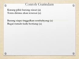 Contoh Gurindam