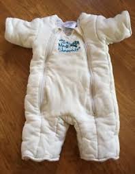 Details About Baby Merlins Magic Sleepsuit Size Large 6 9 Mos Ivory Cotton Fall Winter Guc