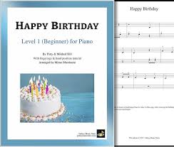 This is a good key to learn to play happy birthday in because the melody will be at a pitch range that most people (male and female) can sing. Happy Birthday Beginner S Piano Sheet Music Galaxy Music Notes