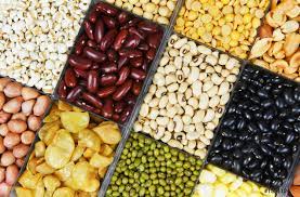 Collage varios frijoles mezclan guisantes agricultura de alimentos  naturales saludables - foto de stock | Crushpixel