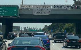 Anti Semitic Site Behind La Jewish Race War Banner Removed But Soon Replaced The Times Of Israel