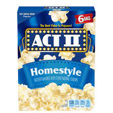 94 Fat Free Butter Popcorn Act Ii