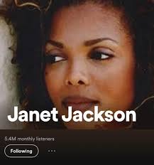 I wished Janet had 100M listeners