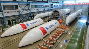 The rocket uses a new type of fuel which is said to be more environmentally friendly. China Assembling Rocket To Launch First Space Station Module Spacenews