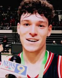 Jack Hillgrove interviews Aiden Davis after Big Red's District 🏀  Championship win 🆚 Miami Trace.