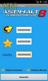 Nov 18, 2021 · di video kali ini zhizig membagikan cara menggunakan cheat engine untuk asphal 8: Asphalt 8 Airborne Cheats Unofficial For Android Free Download At Apk Here Store Apktidy Com