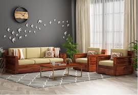 It's a great solution for small bedrooms and a stylish option for modern living spaces. Wooden Sofa Set Buy Wooden Sofa Set Online In India Upto 55 Off