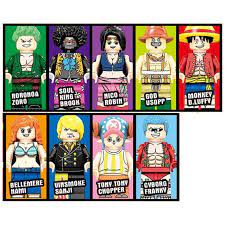 One Piece Thousand Sunny Pirate Ship Building Blocks With 9 Custom Minifigures Custom Choppers Chopper Custom