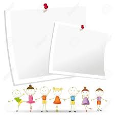 Select a word, line, or paragraph. Happy And Cute Kids With Sheets Of Paper Royalty Free Cliparts Vectors And Stock Illustration Image 16244130