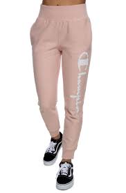 champion reverse weave joggers spiced almond pink pink in