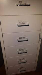 These filing categories need to be in a hanging file folder in a filing cabinet! The Ikea File Cabinet Came With Drawer Labels 9gag