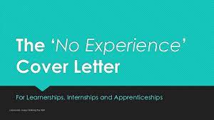 What does a commission from an applicant expect? No Experience Cover Letter Sample