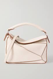 Maybe you would like to learn more about one of these? White Puzzle Mini Textured Leather Shoulder Bag Loewe Net A Porter