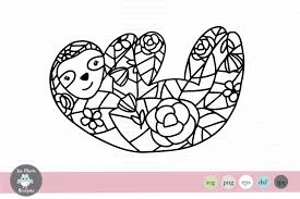 Download Sloth Svg Mandala Svg Sloth Mandala Svg Zentangle Svg 275730 Svgs Design Bundles