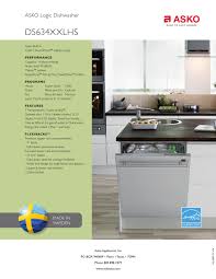 However, few dishwashers have a water pump belt, you should search for your model number to determine if it has a water pump belt. Asko D5624xxlis Specification Sheet Pdf Download Manualslib