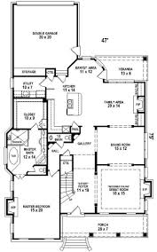 2 Story House Plan Narrow Lot Courtyard Downstairs Master Google Search Narrow Lot House Plans Narrow House Plans Garage House Plans