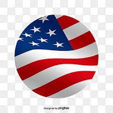The American Flag Flying With The Wind In A Cartoon Circle Element Cartoon National Flag Png And Vector With Transparent Background For Free Download American Flags Flying Geometric Background National Flag