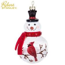Snow Filled Snowman With Cardinal Ornament Hobby Lobby Christmas Ornaments Cardinal Ornaments