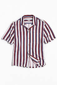 Black And Yellow Striped Shirt Mens Urban Outfitters Uo Rayon Vertical Stripe Short Sleeve Button Down Shirt Yellow S Urban Outfits Mens Fashion Summer Hipster Mens Fashion