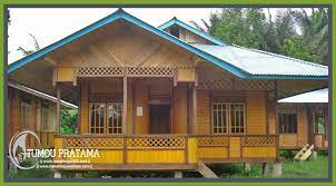 Berapa harga rumah kayu minimalis. Rumah 63 M2 7 X 9 Wooden House Rumah Kayu Woloan