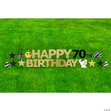 Download a happy birthday image to celebrate your loved one. Happy 70th Birthday Yard Sign Kit Oriental Trading