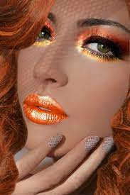 Makeup Maquillaje De Color Naranja Labios De Mujer Como Maquillarme