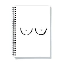 Boobs A5 Notebook Cartoon Boob Print Journal Abstract Nude - Etsy