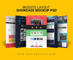 Free Website Layout Design Showcase Mock Up Psd For Web Designers Website Layout Website Mockup Free Website Layout Template