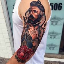 Get daily tattoo ideas on socials. Vintage Barber Tattoo Ideas New Tattoo Zone