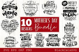 Download Mother S Day Svg Bundle 10 Designs Mother S Day Svg By Blackcatssvg Thehungryjpeg Com