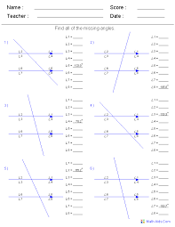 Download, fill in and print geometry preap complementary and supplementary angles worksheet pdf online here for free. Geometry Worksheets Angles Worksheets For Practice And Study