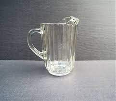 Plastic beer pitchers~lot of 10from $21.99. Vintage Glass Pitcher Heavy Clear Glass Refrigerator Pitcher Etsy Clear Glass Glass Pitchers Glass Refrigerator