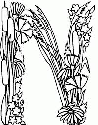 Doing the flower find and color activity. Alphabet Flower Coloring Page Coloring Home