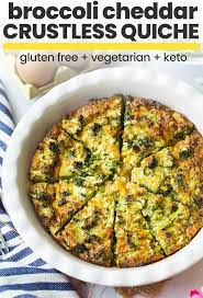 Broccoli Cheddar Crustless Quiche Recipe Quiche Recipes Crustless Recipes Broccoli Quiche Recipes