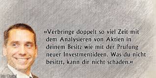 iNTELLiGENT iNVESTiEREN: Kissigs Börsentheater: Ian Cassel rät, nicht  ständig neuen Investmentideen nachzujagen, sondern sich lieber intensiver  mit den Aktien zu beschäftigen, die man schon im Depot hat
