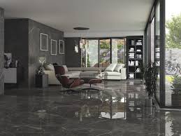 Floor tiles for interior living spaces. Dark Tranquility Is Here Black Jack 75x75cm From Ape Is A Marble Large Format Tile In Black This Tile Gives A Di Living Room Tiles Tile Bedroom Floor Design